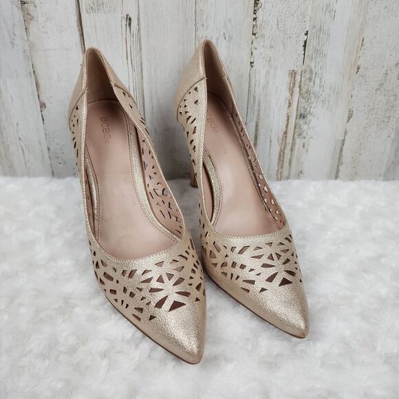 BCBGeneration Harrah Pumps Gold Size 9 - Picture 2 of 9